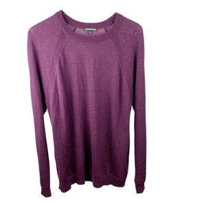 Whistles Men’s Purple Wool Sweater Size XL